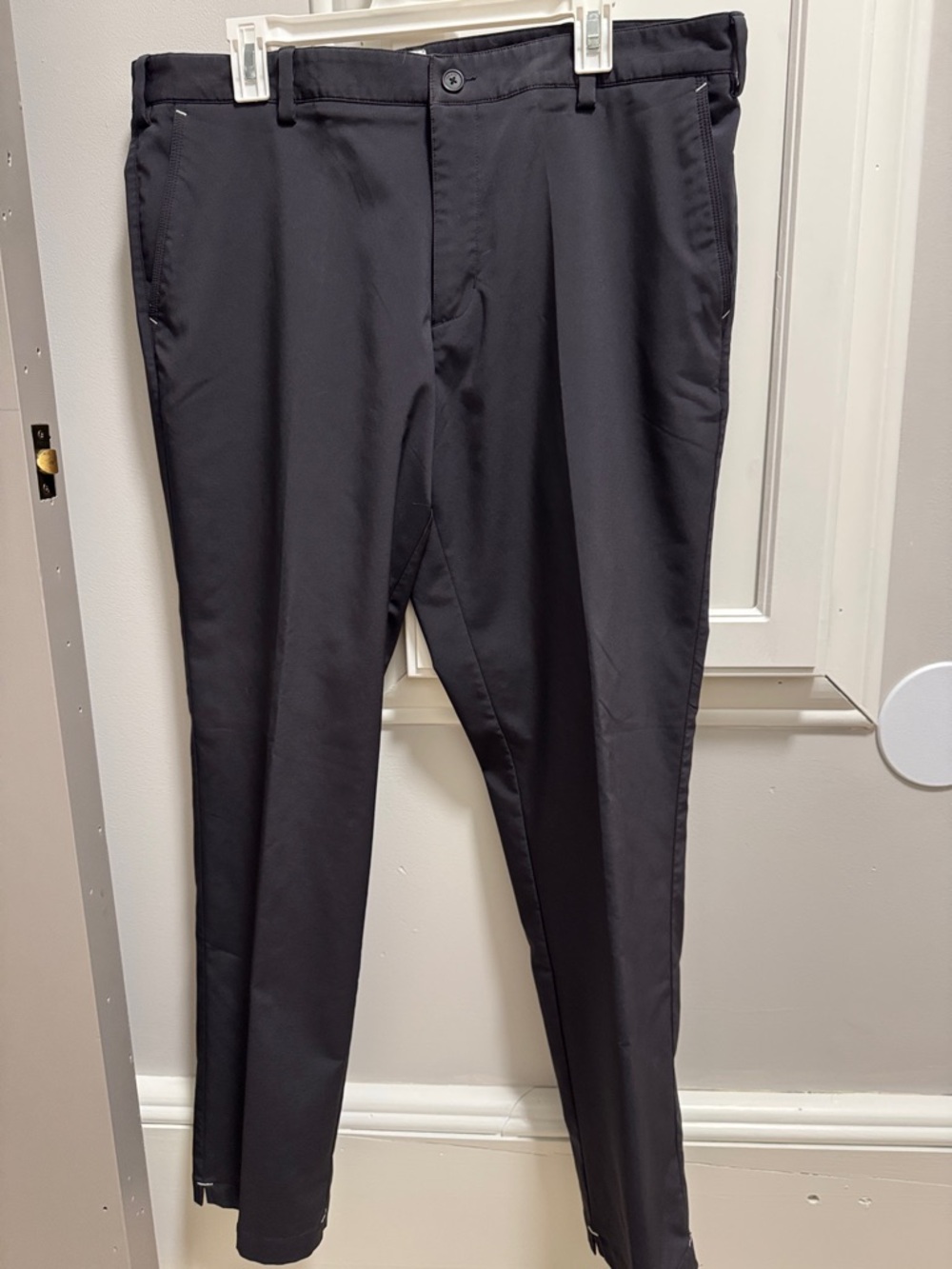 adidas Black Men's Stretch Dress Pants